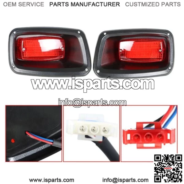 For EZGO TXT, ST Golf Cart Full LED Rear Tail Light 2 LED Taillights 1995-2013