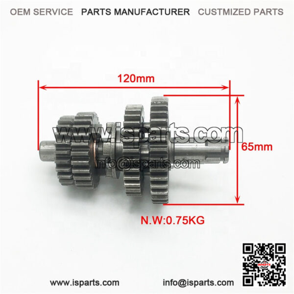 Motorcycle Engine Transmission Main & Counter Shaft Gear - Image 4