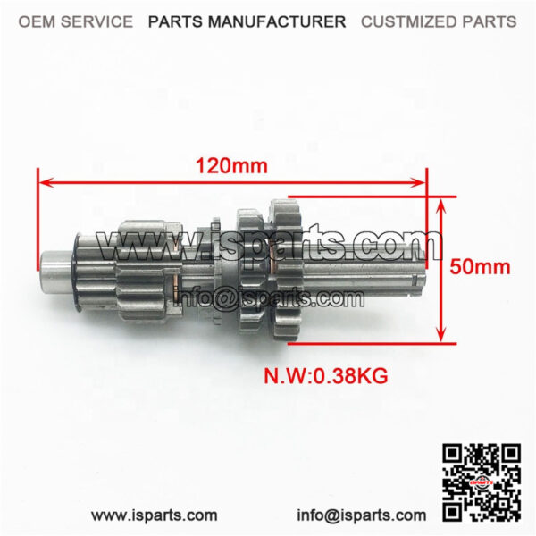 Motorcycle Engine Transmission Main & Counter Shaft Gear - Image 5