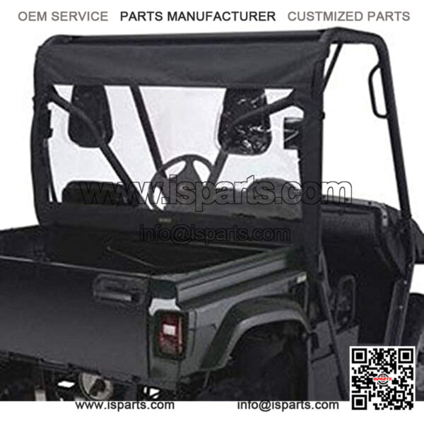 UTV Rear Window For Polaris Ranger, Black