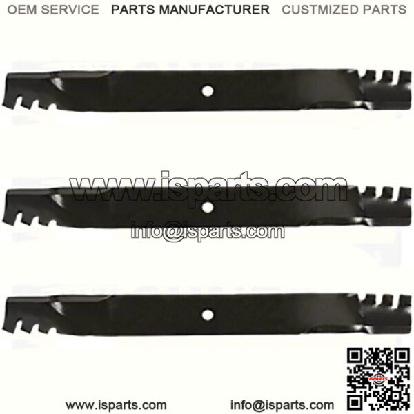 Fits Gator Mulching Blade Fits Ferris 72" Cut HL 3 Blade Set 48113 481709 48112 - Image 2