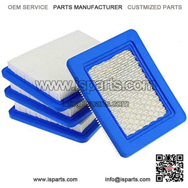 4 Pack 491588S Air Filter Replace for 491588 4915885 Flat OEM Air Cleaner Cartridge, Lawn Mower Air Filter