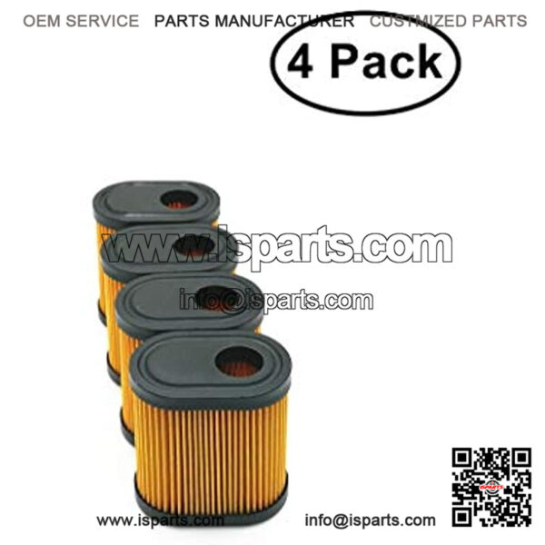 4 Pack 36905 Air Filter Replace for 740083A,Craftsman 33331 Fits LEV100 LEV115 LEV120 LV195EA OVRM65 OVRM105 OVRM120 Lawn Mower Air Cleaner Element - Image 2