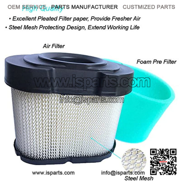 792105 Air & Foam Pre Filter, Compatible with 276890 Z425 D160 OEM Air Cleaner and More, Lawn Mower Air Filter - Image 3