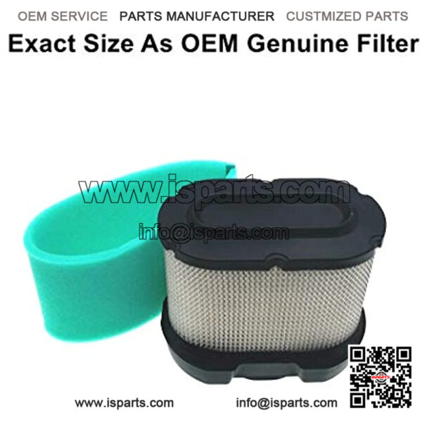 792105 Air Filter Replace for 276890, 4233, 5405, 5405H, 5405K, 593240, 798748 OEM Air Cleaner Cartridge with 792303 Pre Filter Fits Lawn Mower Air Cleaner Element - Image 2