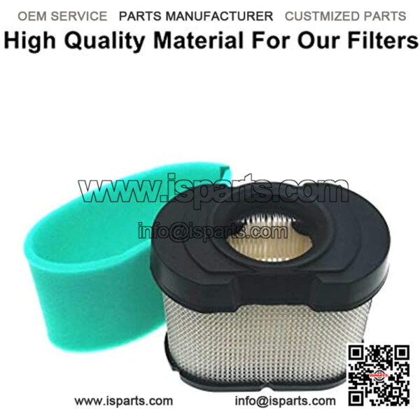 792105 Air Filter Replace for 276890, 4233, 5405, 5405H, 5405K, 593240, 798748 OEM Air Cleaner Cartridge with 792303 Pre Filter Fits Lawn Mower Air Cleaner Element - Image 3