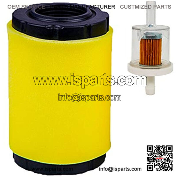 796031 Air Cleaner w/ Fuel Filter, Replace for B&S 591334 594201 797704 31A507 31A607, Lawn Mower Air Filter