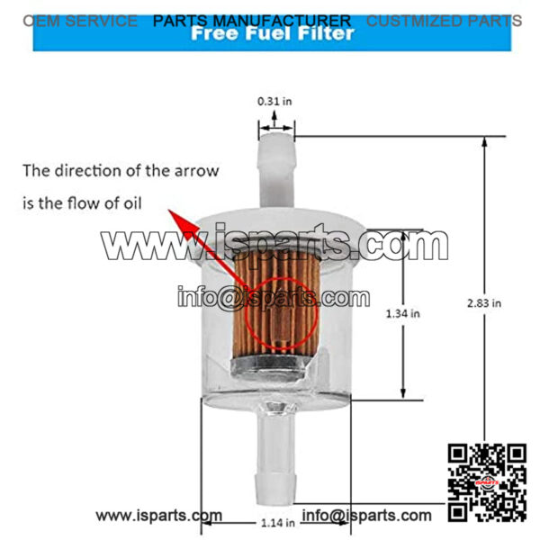 796031 Air Cleaner w/ Fuel Filter, Replace for B&S 591334 594201 797704 31A507 31A607, Lawn Mower Air Filter - Image 5