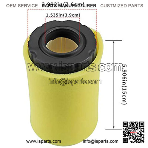 Air Filter 793569 & Pre Filter 793685 & Fuel Filter 493629 Cleaner Replacement for GY21055 MIU11511 B & S Intek Series 20-21 Gross HP Lawn Mower Tractor - Image 2