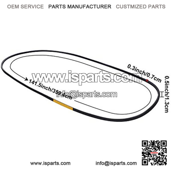 119-8820 Replacement Lawn Mower Belt Drive Deck V-Belt 120-3892 Deck Belt Compatible with Timecutter SS5000 SS5060 MX5060 74630 74361 74632 74635 74637 74641, 1/2 Inch x 141-1/2 Inch - Image 2