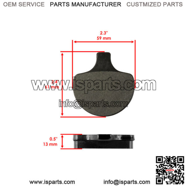 Front Brake Pads for Harley Davidson Flstsb Cross Bones 2008-2011 / 44063-83C - Image 2