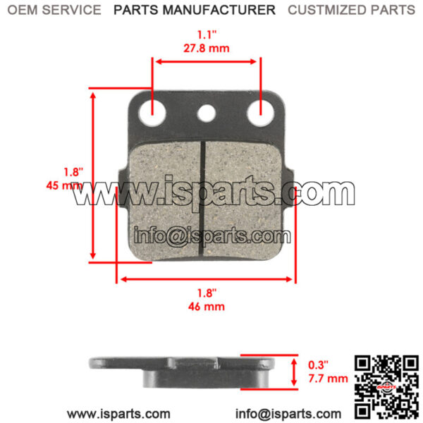 Front Brake Pads for Honda TRX420FA TRX420FE TRX420FM TRX420FPE - Image 2