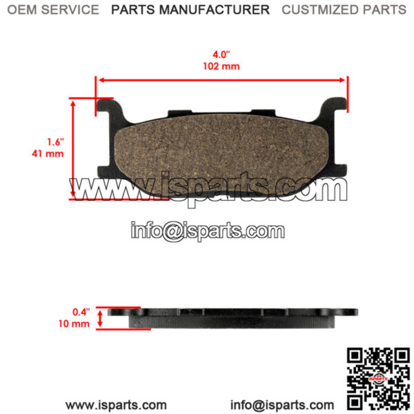 Front Brake Pads for Yamaha SR400 2015-2018 / 4TR-W0045-00-00 3LP-25805-00-00 - Image 2