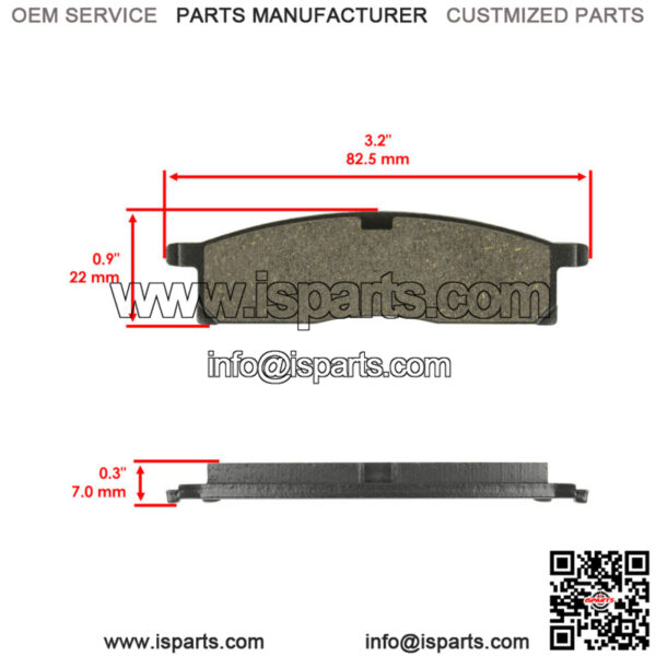 Front Brake Pads for Yamaha TTR125 TT-R125 2000-2020 / 3Un-W0045-00-00 - Image 2