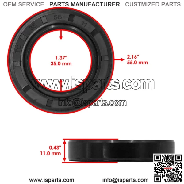 BD3-F537Y-00-00 Rear Hub Seal For Yamaha Grizzly 90 YFM90 2019 2020 2021-2024 - Image 2