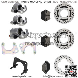 Brake Rotor Caliper Pad Set for Polaris Sportsman X2 570 1911373 1911374