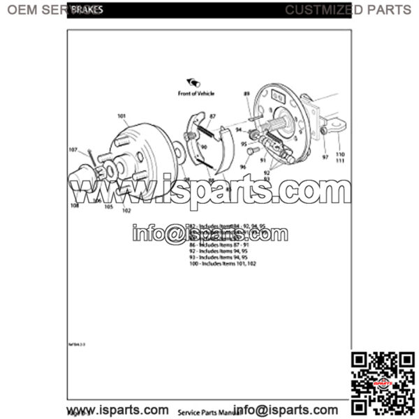 Golf Cart Brake Drum Hub Assembly for EZGO 1991-up with 4 Cycle Gas Engines, Replace OEM 21807-G1 21807G1 41843-94 - Image 2