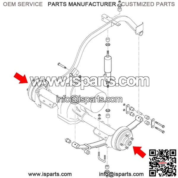 Golf Cart Brake Drums & Brake Shoes Kit for EZGO TXT 1996-up Electric Vehicles, Replace OEM 70794G01 70795G01 27943G01 27945G01 - Image 2