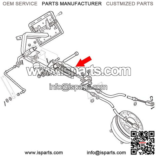 Golf Cart Brake Compensator for EZGO TXT & Medalist PDS 1994-up Gas & Electric, OEM# 70272-G04 612558 - Image 2