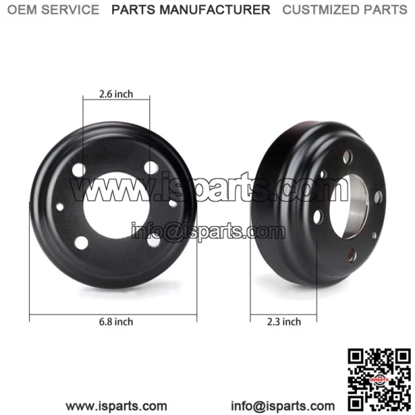 Golf Cart Brake Drum Hub Assembly for Yamaha G1-G22 G29 1978-up JU0-G6521-00-00 - Image 2