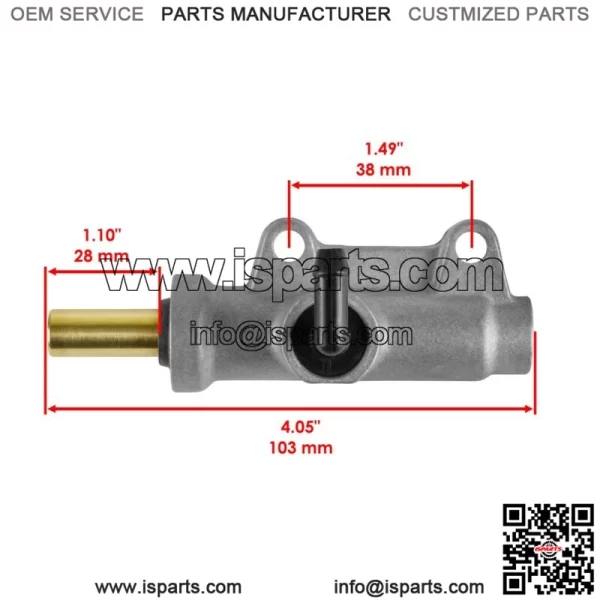 Rear Brake Master Cylinder w/ Reservoir for Polaris Sportsman 700 800 EFI 2007 - Image 2