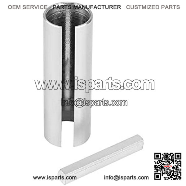 Shaft Adapter, 7/8" to 1" Inch Gas Engine Pulley Crank Shaft Sleeve Adapter Predator Pulley Bore Reducer Bushing Sheave with Step Key