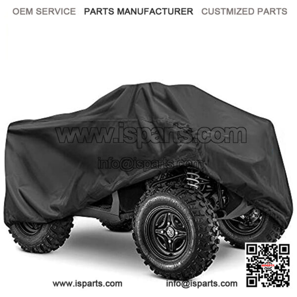 Caterpillar MudShield All Weather Waterproof Outdoor ATV Cover for Ultimate Protection Heavy Duty XXL 102"" x 48"" x 44""", Black