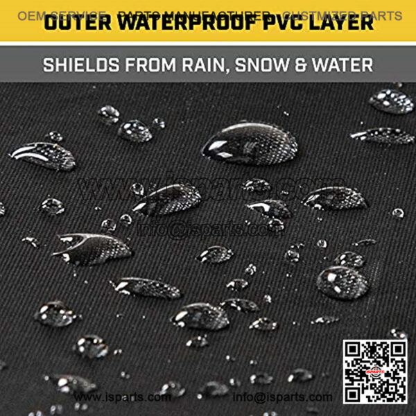 Caterpillar MudShield All Weather Waterproof Outdoor ATV Cover for Ultimate Protection Heavy Duty XXL 102"" x 48"" x 44""", Black - Image 3