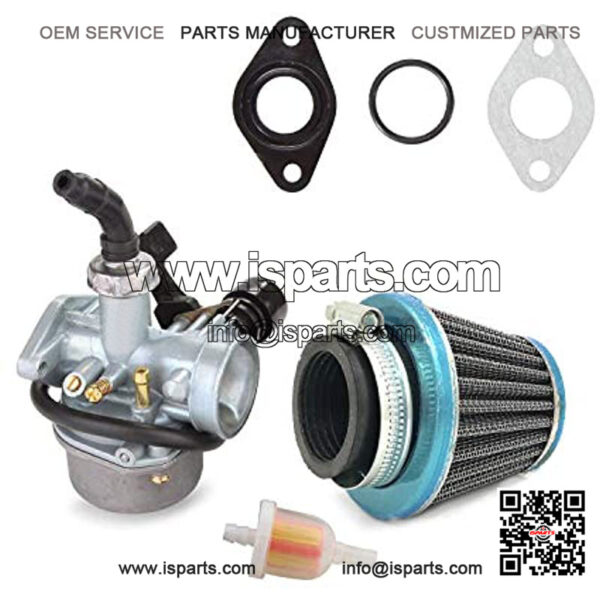 ATV Carburetor PZ19 with Fuel Filter and 35mm Air Filter for 50cc 70cc 80cc 90cc 110cc 125cc ATV Dirt Pit Bike Honda CRF