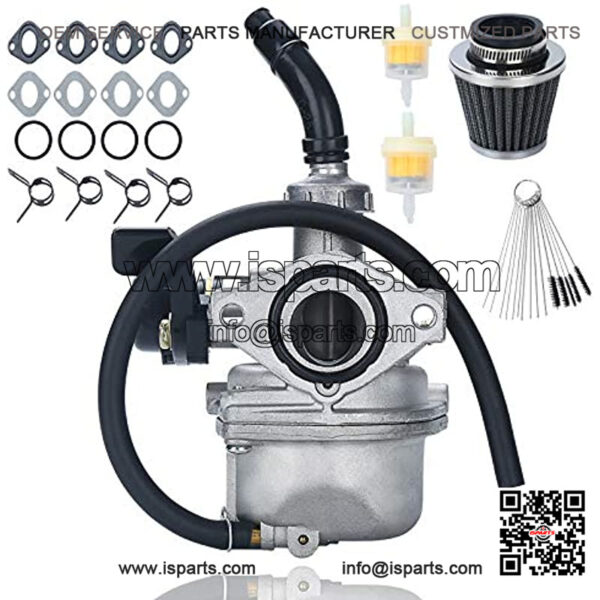 Carburetor PZ19 Carb Set, for 50cc 70cc 80cc 90cc 110cc 125cc ATV Dirt Pit Bike Honda CRF By LIAMTU, with Air Filter and Fuel Filter