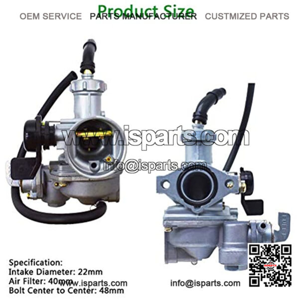 Carburetor Carb with Throttle Cable Replacement for Honda CT90 Trail 1971-1979, CT110 Trail 1980-1986 - Image 4