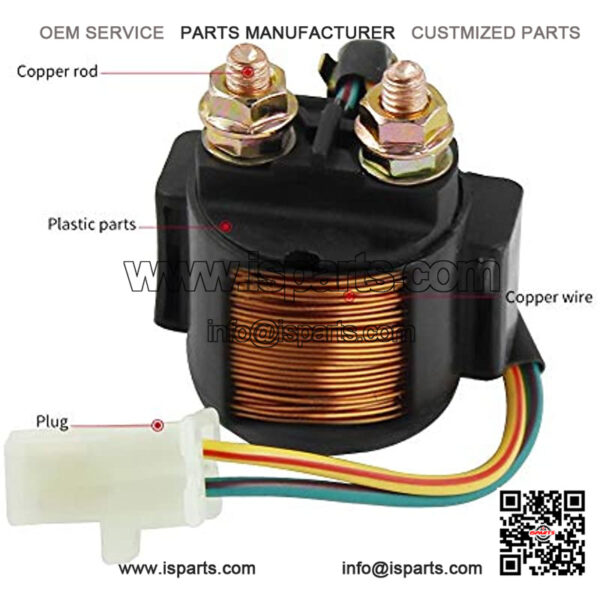 Starter Solenoid Relay for YAMAHA XC180 1983-1985 XJ550 XJ750 1981-1983 XJ650 1980-1983 XJ900 1983 - Image 2