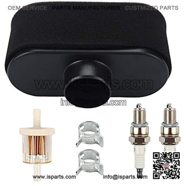 FR651V FR691V air Filter with Fuel Filter Spark Plug for Kawasaki FR730V FS481V FS541V FS600V FS651V FS691V FS730V 4-Cycle Engine Replace 11013-7047