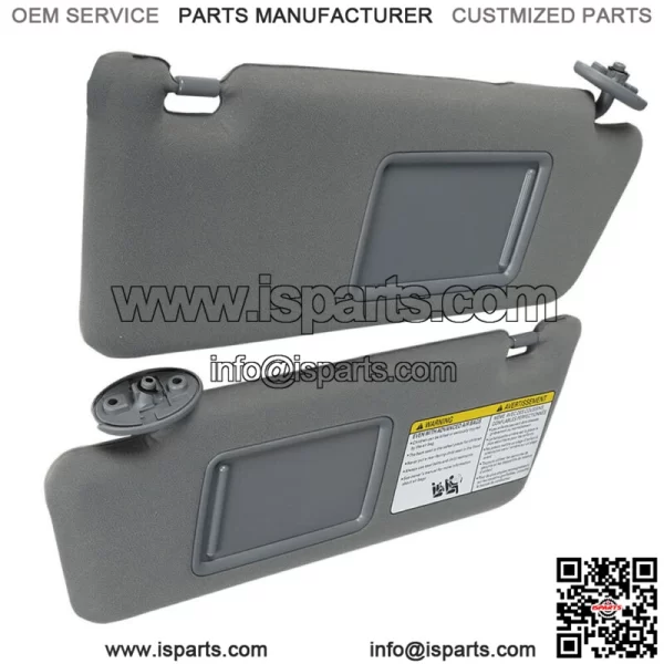 For 2005-2015 Toyota Tacoma Sun Visor Left Driver With Right Passenger Side Gray - Image 2