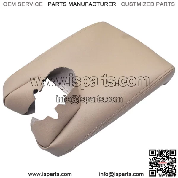 For 2009-2013 2014 Acura TL Center Console Lid Armrest Cover Tan Vinyl Leather - Image 2