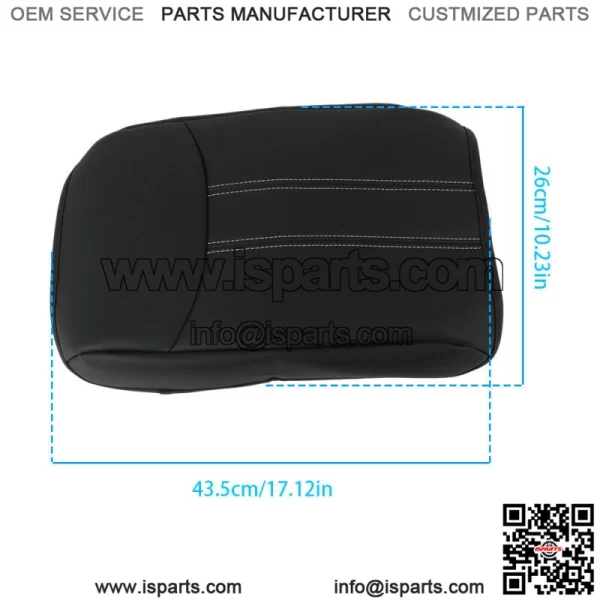 Center Console Pad Armrest Cover For 2023-2024 Honda Pilot Leather Black New - Image 5