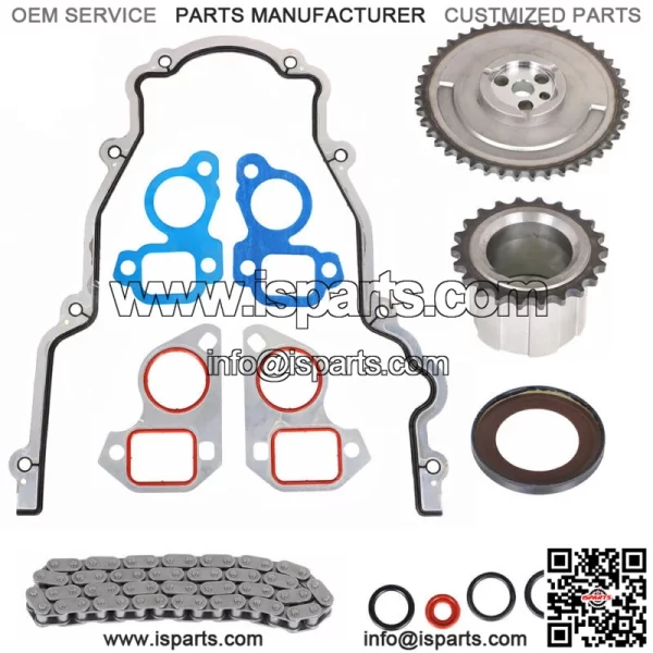 For Cadillac Chevrolet GMC 4.8 5.3 6.0 OHV 1997-04 Timing Chain Kit Cover Gasket