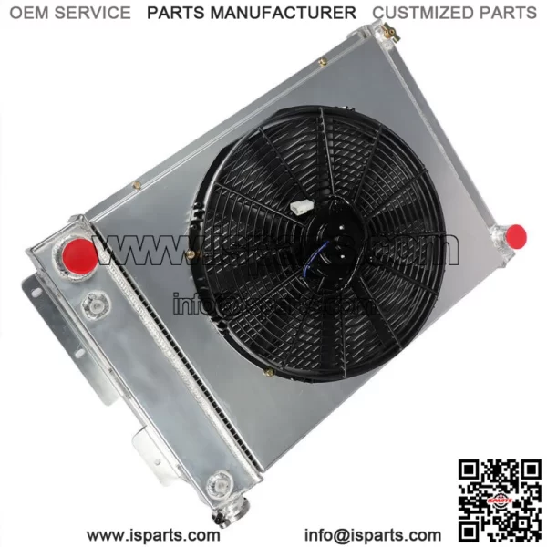 For 1967 68 69 Chevy Camaro Pontiac Firebird 3 Row Aluminum Radiator Shroud Fan - Image 2