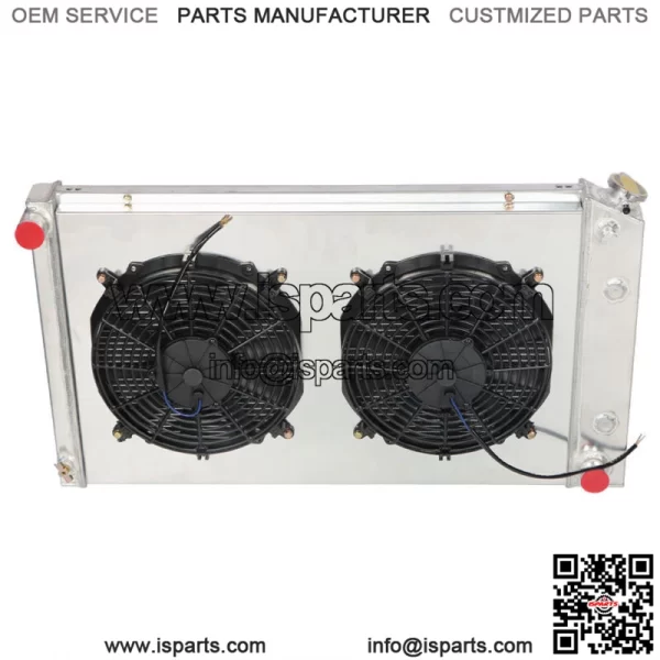 3Row Radiator+Shroud Fan+Relay For 1973-1990 Chevy C/K10 20 30 Pickup Blazer/GMC - Image 2