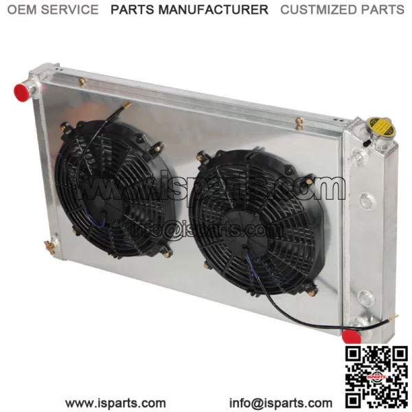 3Row Radiator+Shroud Fan+Relay For 1973-1990 Chevy C/K10 20 30 Pickup Blazer/GMC - Image 4