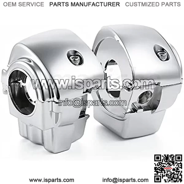 Chrome Switch Housings Caps Set for Harley Davidson Electra Glide Road King Tri Glide 1996-2013 - Image 2