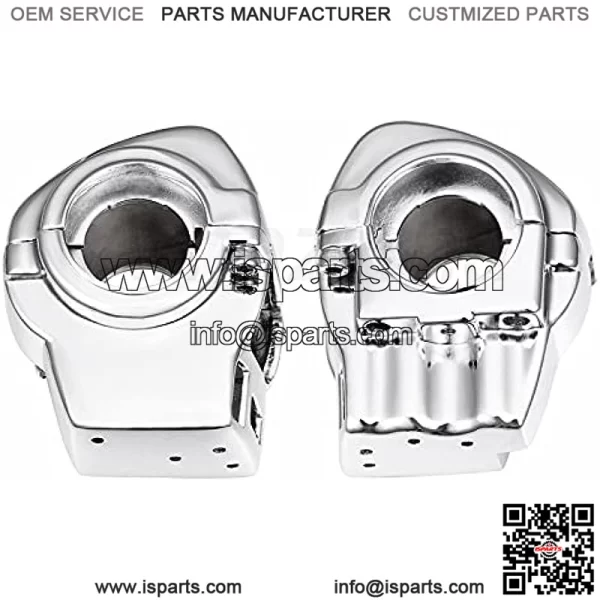 Chrome Switch Housings Caps Set for Harley Davidson Electra Glide Road King Tri Glide 1996-2013 - Image 3