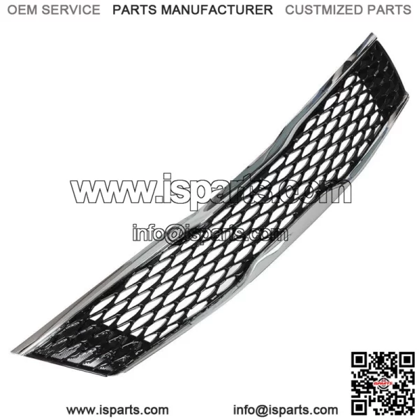 Fit For Kia 2016-18 Optima Lx Ex Front Upper Grille Black Chrome Honeycomb Grill - Image 3