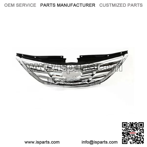 For Hyundai Sonata 2011 2012 2013 Front Upper Grille Grill Chrome Factory Style