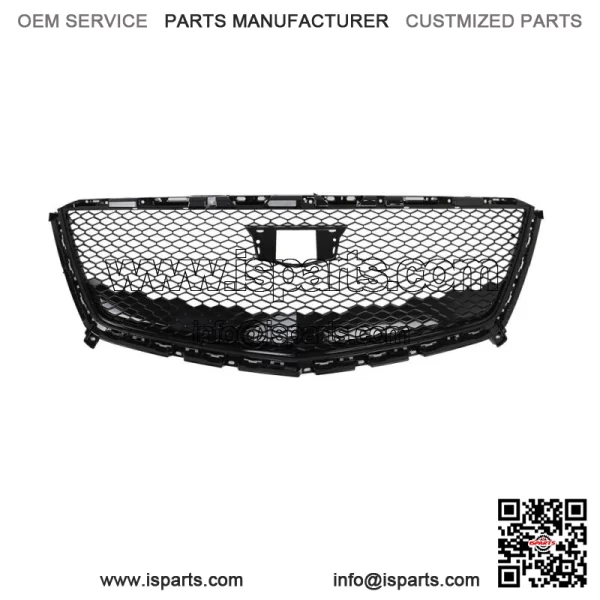 For 2016-2021 Cadillac XT5 Gloss Black Front Bumper Upper Mesh Grille - Image 2