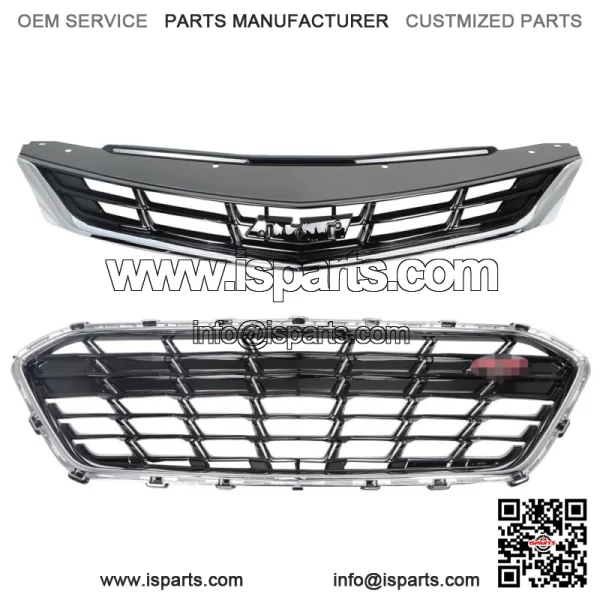 Fit For 2016-2019 Chevy Chevrolet Cruze Front Bumper Grille 84009674 Black