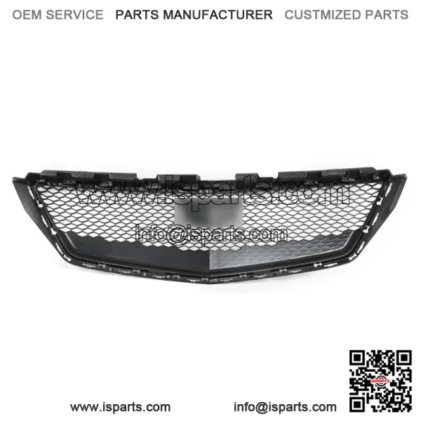 For 2018 2019 2020 Cadillac XTS Front Bumper Hood Grille Mesh Cover Gloss Black - Image 2