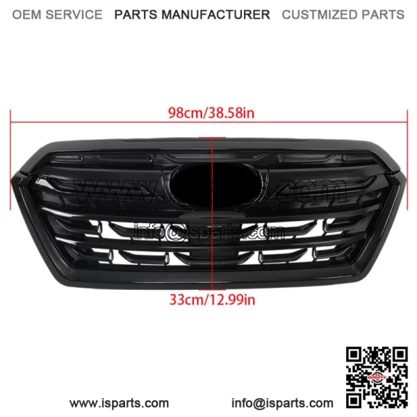 For Subaru Forester 2022-2024 Front Bumper Upper Grille Gloss Black 91121SJ440 - Image 3