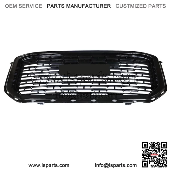 For GMC Yukon Denali SLE Sport 2015-2020 Front  Mesh Upper Grille Gloss Black - Image 2