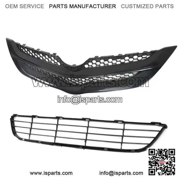 For Toyota Yaris Sedan 2007 2008 Front Bumper Upper&Lower Grille Assembly Set - Image 3